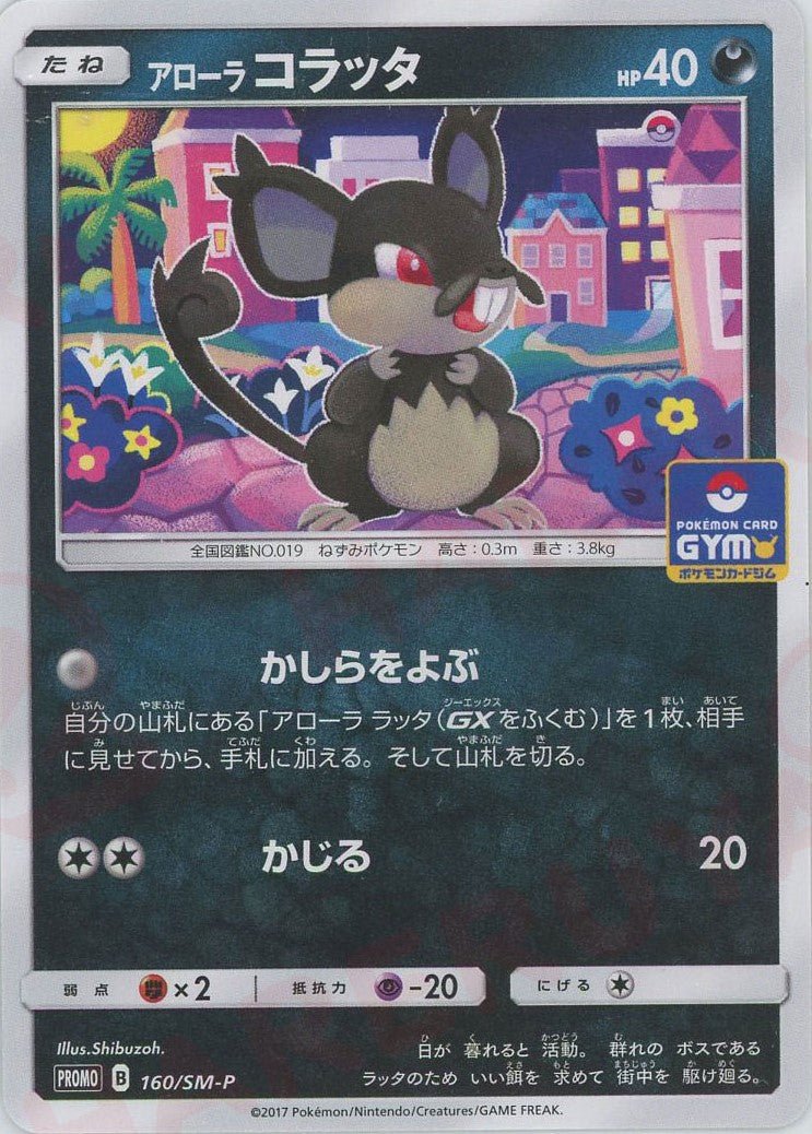 アローラコラッタ(PROMO){悪}〈160/SM-P〉[SM-P] ｜ポケカ販売‧買取｜ 晴れる屋2