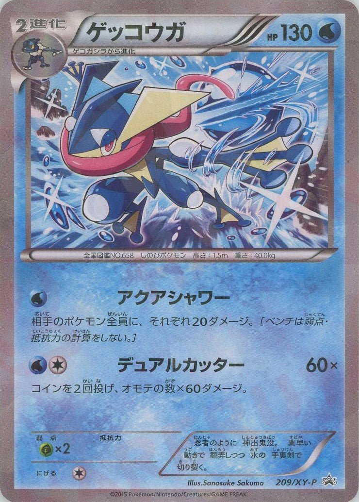 ゲッコウガ(PROMO){水}〈209/XY-P〉[XY-P] ｜ポケカ販売‧買取｜ 晴れる屋2