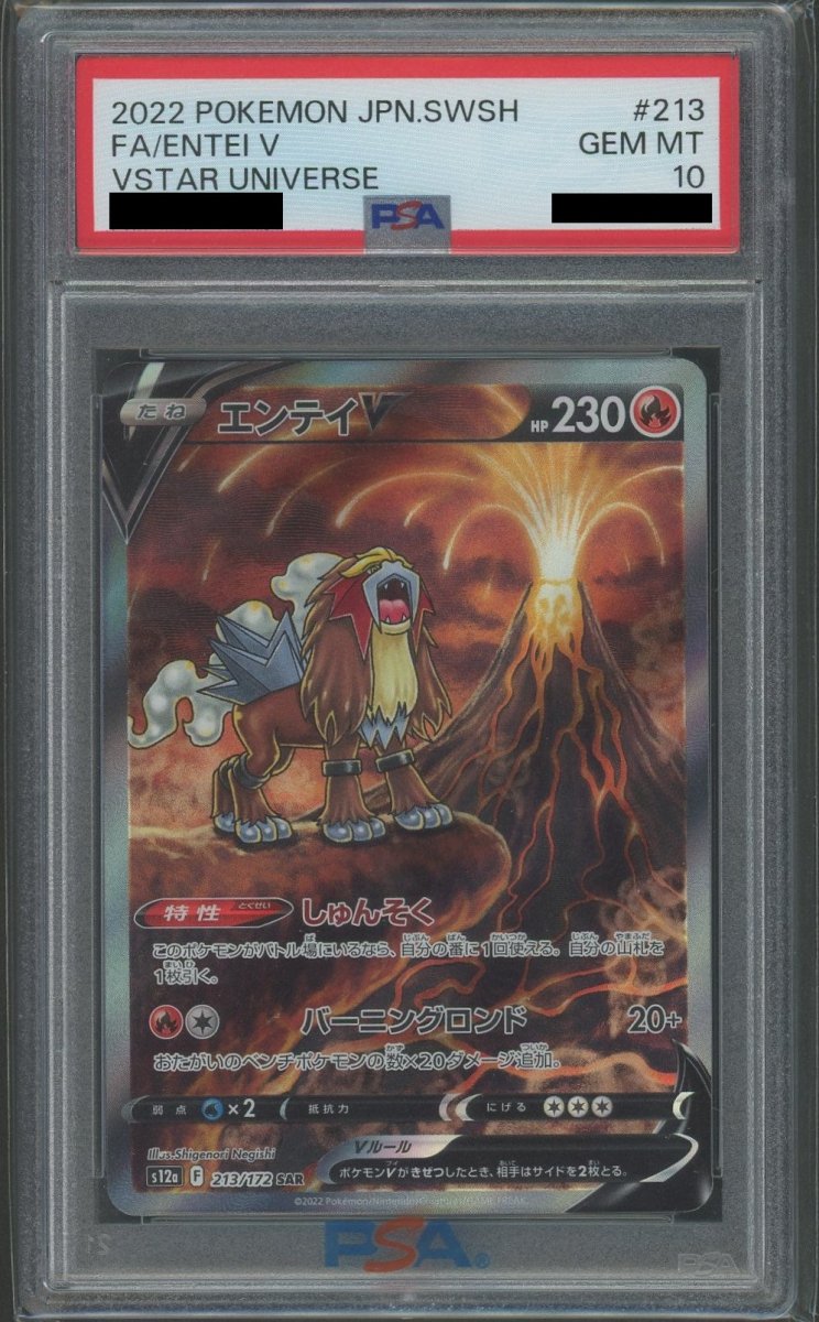 PSA10】エンテイV(SAR){炎}〈213/172〉[S12a] ｜販売‧買取｜ 晴れる屋2
