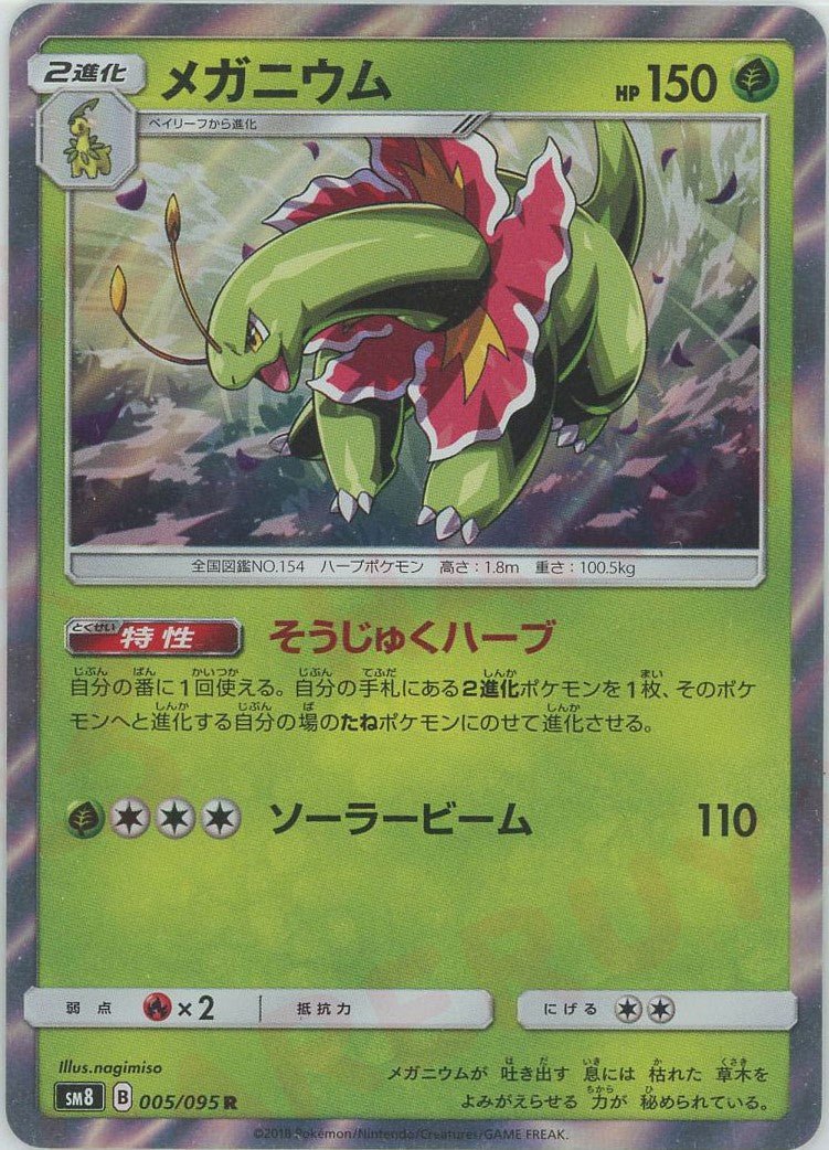 メガニウム(R){草}〈005/095〉[SM8] ｜ポケカ販売‧買取｜ 晴れる屋2