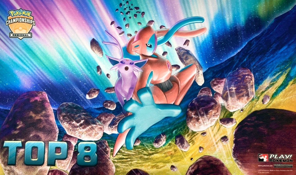 プレイマット Regional Championships 2019 エーフィ&デオキシス TOP8 - 晴れる屋2