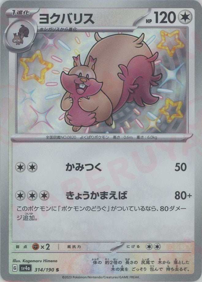 ヨクバリス(S){無}〈314/190〉[SV4a] ｜ポケカ販売‧買取｜ 晴れる屋2