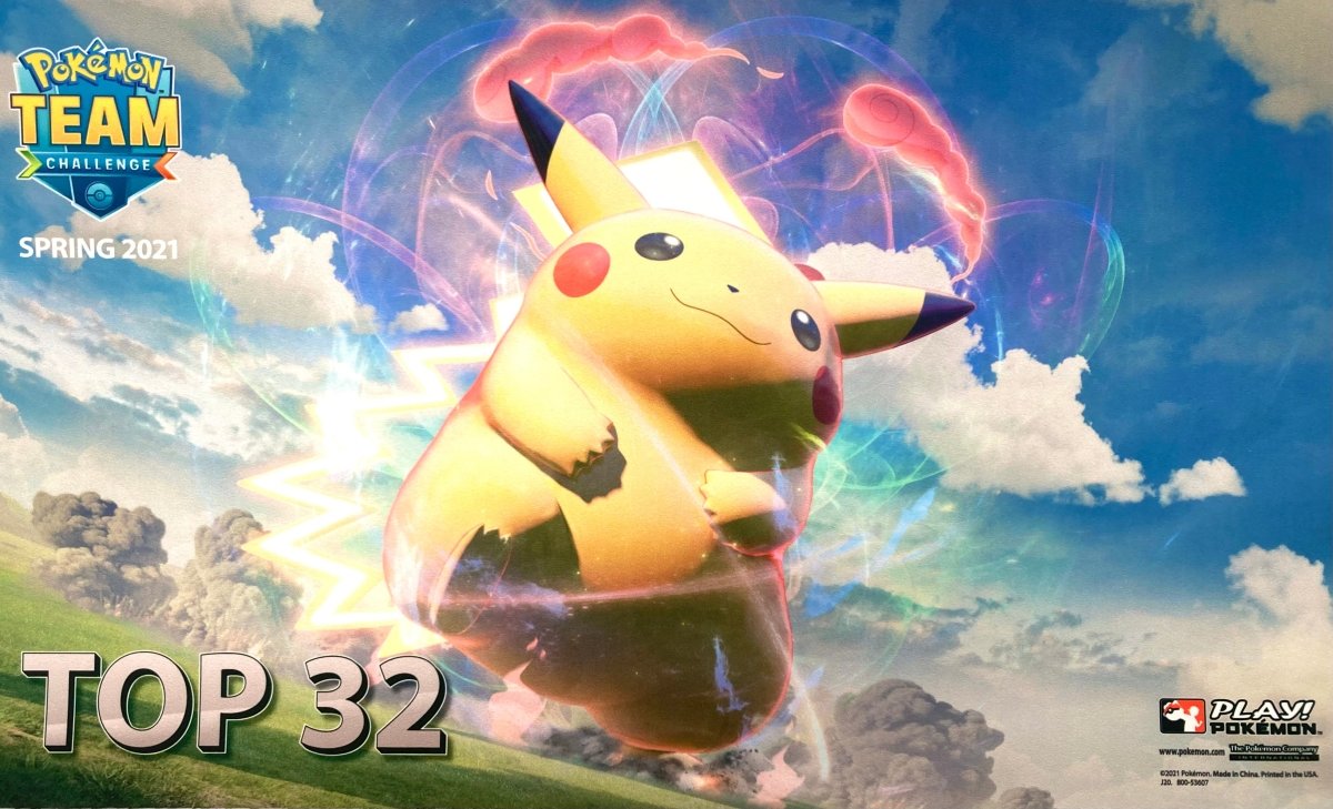 プレイマット team challenge 2021 SPRING　キョダイマックスピカチュウ TOP32 - 晴れる屋2