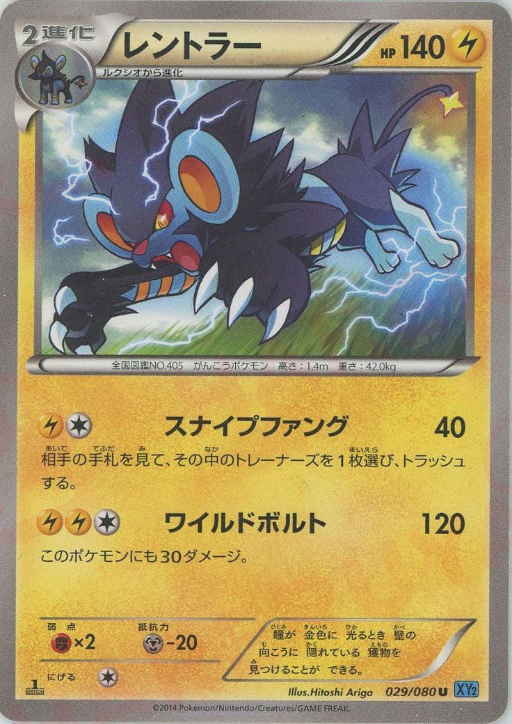 レントラー(U){雷}〈029/080〉[XY2] ｜ポケカ販売‧買取｜ 晴れる屋2