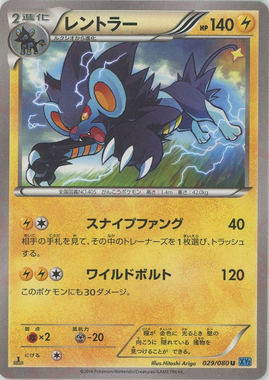 レントラー(U){雷}〈029/080〉[XY2] ｜ポケカ販売‧買取｜ 晴れる屋2